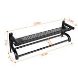 2-Tier Wall Mounted Towel Rack