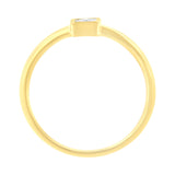 14K Yellow Gold Plated .925 Sterling Silver 1/20 cttw Miracle Set Diamond Promise Ring (J-K Color, I1-I2 Clarity) - Size 6
