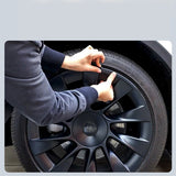 Split Hub Center Cap Covers for Model Y 20"/21" | 4-Piece Set | 5 Colors | Curb Rash Protection