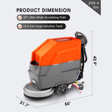 20-Inch Heavy-Duty All-In-One Commercial Electric Walk-Behind Floor Scrubber (SAK52973)