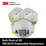 20-Pack: 3M Personal Protective Equipment 8210 Particulate Respirator