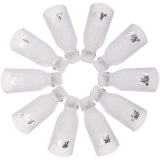 20-Piece Set: Plastic Acrylic Nail Art Soak Off Cap Clip UV Gel Polish Remover Wrap Tool