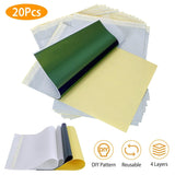 20-Pieces: Tattoo Transfer Paper 4 Layers Tattooing Skin Tattoo Kit A4