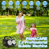 20000+ Bubbles Electric Bubble Machine with 2 Fans