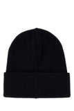 Dsquared Men Black Wool Beanie Hat
