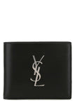 Saint Laurent Men Black Leather Wallet