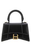 Balenciaga Women Black Leather Xs Hourglass Handbag