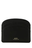 A.P.C. Women Black Leather Card Holder