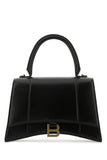 Balenciaga Women Black Leather Medium Hourglass Handbag