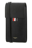 Thom Browne Men Black Leather Phone Holder