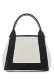 Balenciaga Women Two-Tone Canvas Small Cobas Navy Handbag