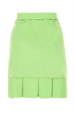 Bottega Veneta Women Pastel Green Stretch Viscose Miniskirt