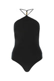 Bottega Veneta Women Black Stretch Cashmere Blend Bodysuit
