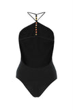 Bottega Veneta Women Black Stretch Cashmere Blend Bodysuit