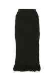 Bottega Veneta Women Dark Brown Cotton Skirt