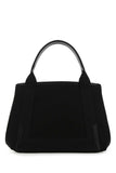 Balenciaga Women Black Canvas Small Cabas Navy Handbag