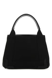Balenciaga Women Black Canvas Cabas Navy Xs Handbag