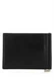 Saint Laurent Men Black Leather Card Holder