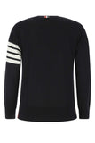 Thom Browne Men Midnight Blue Wool Sweater