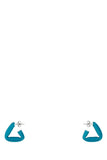 Bottega Veneta Women Teal Green 925 Silver Fold Earrings
