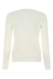 Alexander Mcqueen Women Ivory Stretch Viscose Sweater