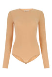 Maison Margiela Women Skin Pink Stretch Nylon Bodysuit