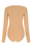 Maison Margiela Women Skin Pink Stretch Nylon Bodysuit