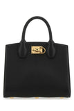 Salvatore Ferragamo Women Black Leather The Studio Handbag