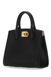 Salvatore Ferragamo Women Black Leather The Studio Handbag