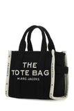 Marc Jacobs Women Black Canvas The Tote Shopping Bag