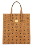 Mcm Women Printed Canvas Small Aren Shopping Bag