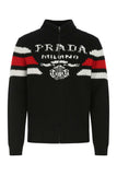 Prada Men Black Cashmere Cardigan