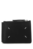 Maison Margiela Women Black Leather Card Holder