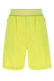 Bottega Veneta Men Acid Green Nylon Bermuda Shorts
