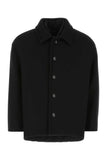 Valentino Garavani Men Black Wool Blend Coat