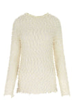 Jil Sander Women Ivory Mesh Top
