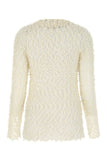 Jil Sander Women Ivory Mesh Top
