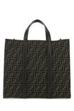 Fendi Men Embroidered Canvas Shopping Bag