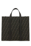 Fendi Men Embroidered Canvas Shopping Bag