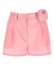 Prada Women Pink Nylon Shorts
