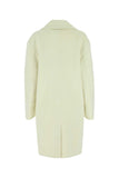 Bottega Veneta Women Ivory Wool Blend Coat