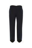 Bottega Veneta Women Midnight Blue Cotton Cropped Cut Pant