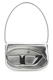 Diesel Women Silver Leather 1Dr Shoulder Bag