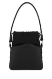 Maison Margiela Women Black Leather And Fabric 5Ac Bucket Bag