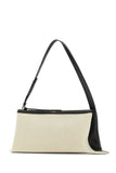 Jil Sander Women Two-Tone Canvas And Leather Medium Empire Shoulder Bag