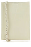 Jil Sander Women Ivory Leather Shoulder Bag