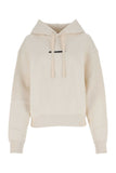 Jil Sander Women Ivory Cotton Oversize Sweatshirt