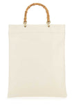 Jil Sander Women Ivory Leather Medium Shopping Bag