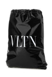 Valentino Garavani Men Black Leather Vltn Sack