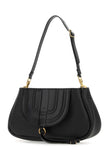 Chloe Women Black Leather Marcie Clutch